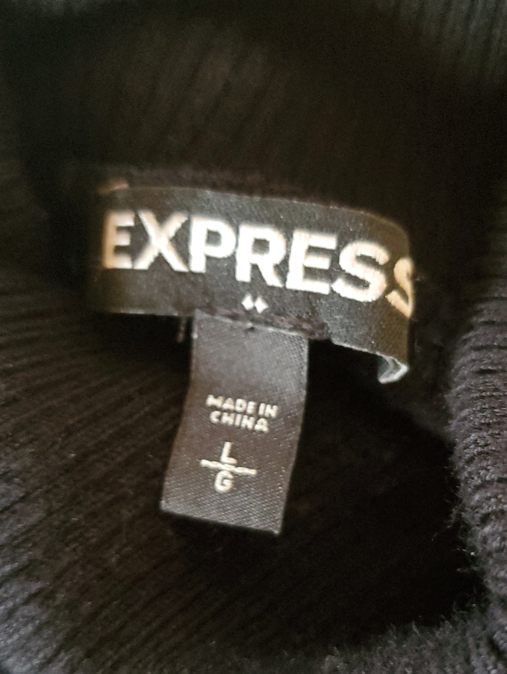 Express Women's Black Turtleneck Sweater